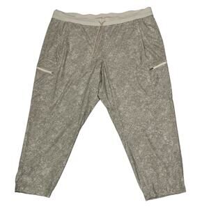 Athleta Venture Printed Pant High Rise Jogger Drawstring Lightweight Size 26